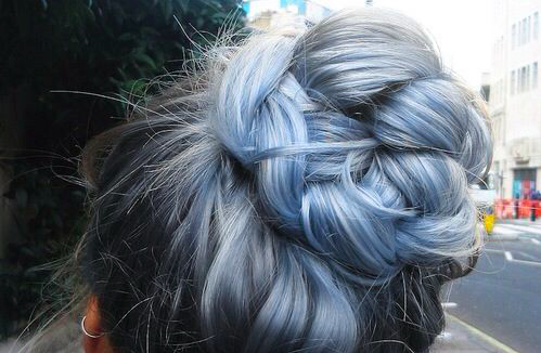 blue granny hair